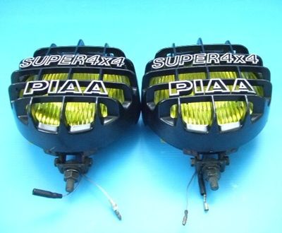 PIAA 100 Fog Lamp Light 160mm Round H3 Bulb Yellow Lens 4WD Super