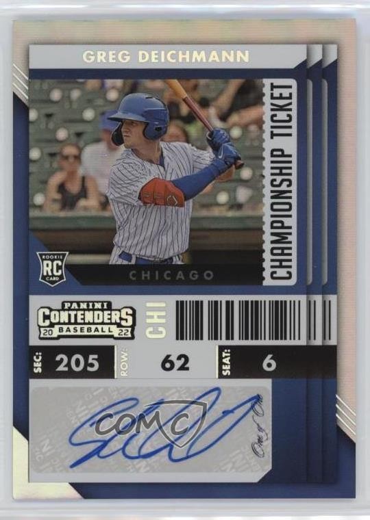2022 Panini Chronicles Championship 1/1 Greg Deichmann #15 Auto RC ns2