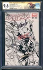 AMAZING SPIDER-MAN #1 2014 RAMOS SKETCH VARIANT SIGNED 4x CGC 9.6 SS NM STAN LEE