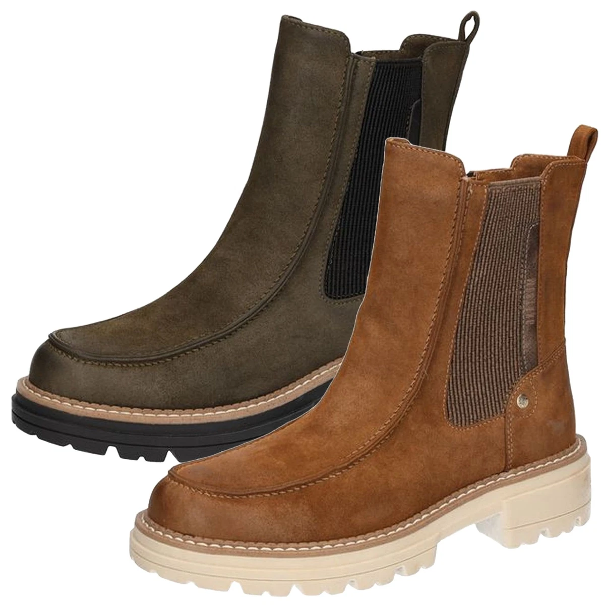 Mustang 1409-506 Stivaletti Donna Nero - Con Cerniera E Lacci, Taglia 40 EU