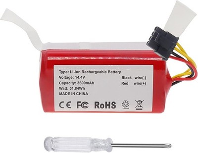 3600mAh Upgraded 360 C50 Battery Replacement Battery for Robot Vacuum