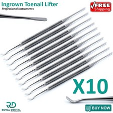 Professional Ingrown Toe Nail Lifter Nail Cleaner Dual Chiropody Podiatry Tools