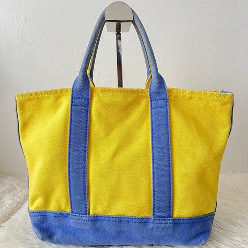 Sac fourre-tout polo femme Ralph Lauren logo grand poney broderie jaune bleu édition limitée - Photo 3/8