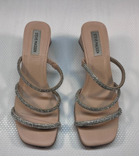 Steve Madden Silver Strappy Women's Heel Size 7 0411