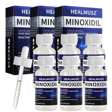 6 Bottles Minoxidil 5 Extra Strength Men Hair Regrowth Solution, 6 Month Supply