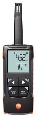 Testo 625 Digital Thermohygrometer, 0 to 100% RH, -4 to 140°F