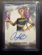 2025 Topps Star Wars Smugglers Outpost Stellar Queen Miraj Scintel on card auto