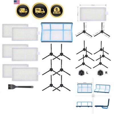 Vacuum Filter Kit Replacement for Robotic Vacuum ILIFE V3 V3S V5 V5s, Pro Rob...
