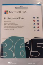 Microsoft 365 Professional PlusAccount 5Device Compatible Lifetime Subscription