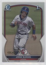 2023 Bowman Chrome Prospects Refractor 436/499 Jorge Burgos #BCP-98 fm0