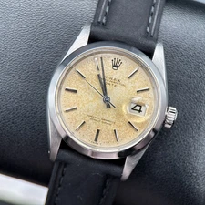 Rolex Date 1500 Stainless Steel Vintage Automatic 34mm Watch