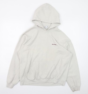 iets frans Herren Beige Pullover Hoodie Medium Baumwollmischung