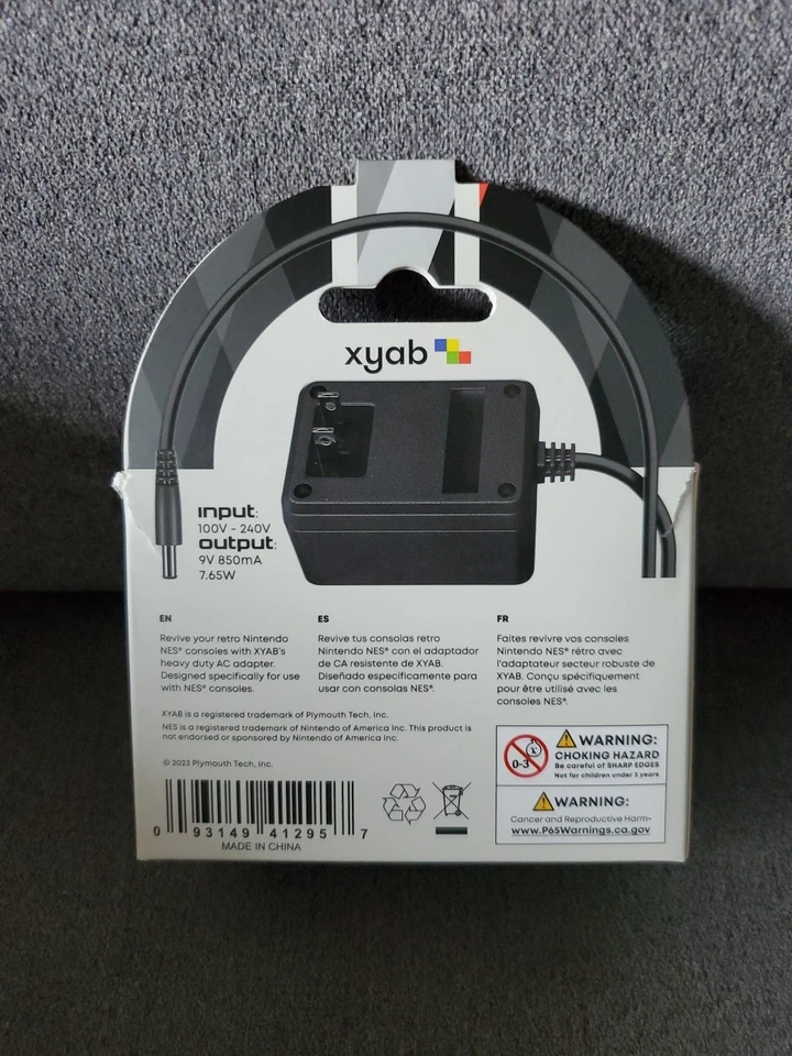 Nintendo NES AC Adapter Power Supply BRAND NEW, still in box. by Xyab. - Image 3 of 3