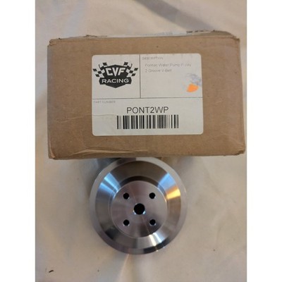 CVF Racing Pontiac Wasserpumpe Riemenscheibe 2 Rillen V-Riemen PONT2WP NEU