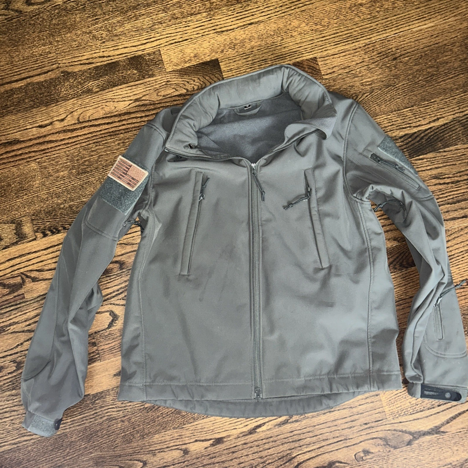Rothco Tactical Soft Shell Waterproof Jacket Fleece Lined Military Army Hooded M