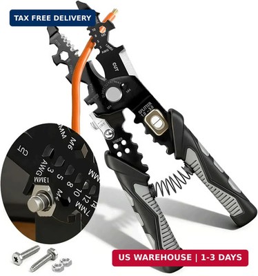 2026 Upgraded Wire Stripper Tool, 25-in-1 Multifunctional Cutting Crimping & Nut