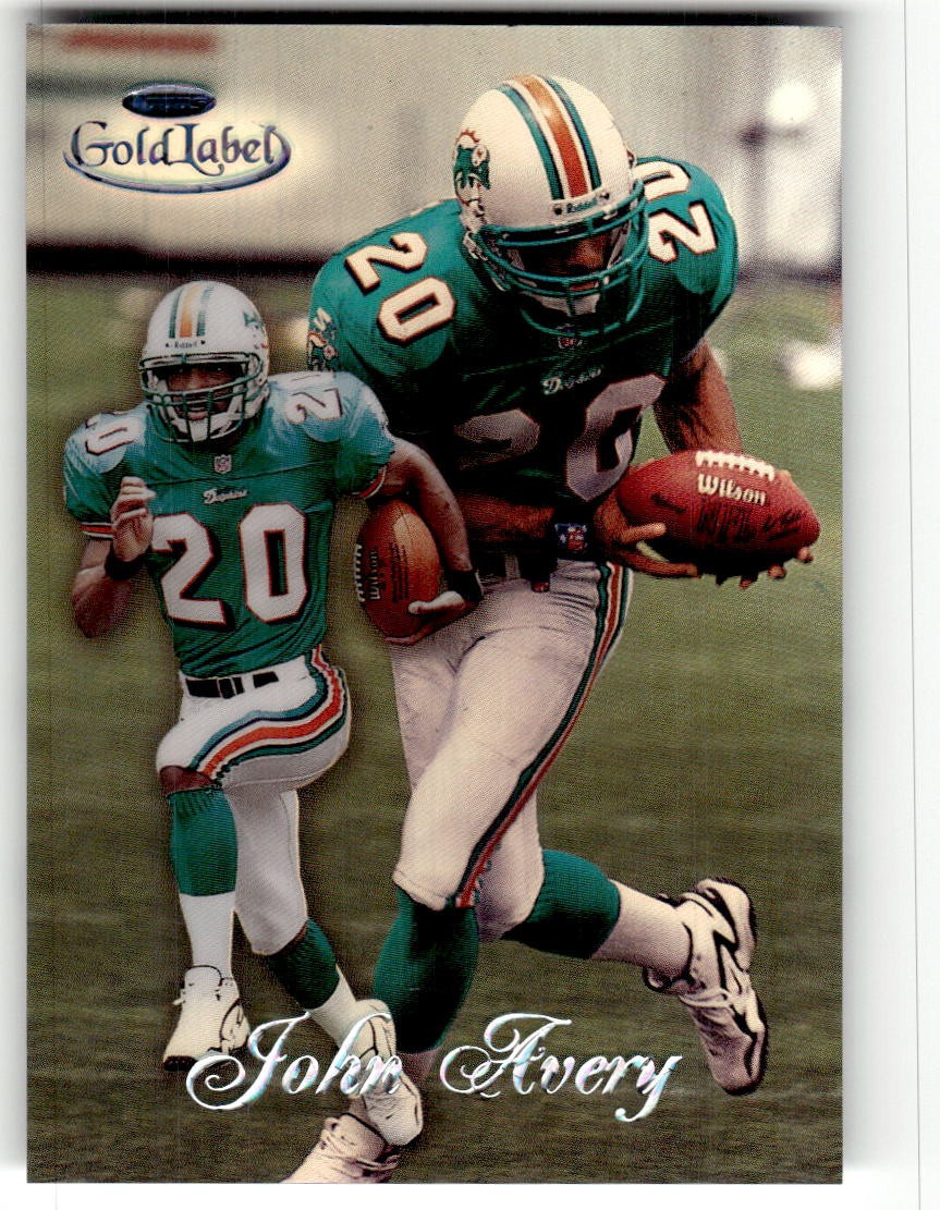 1998 Topps Gold Label John Avery Class 2 Black Label Rookie #98