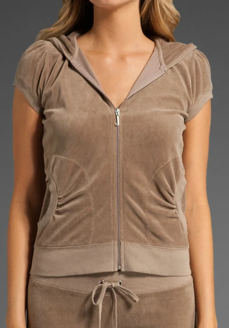Juicy couture short sleeve deals hoodie