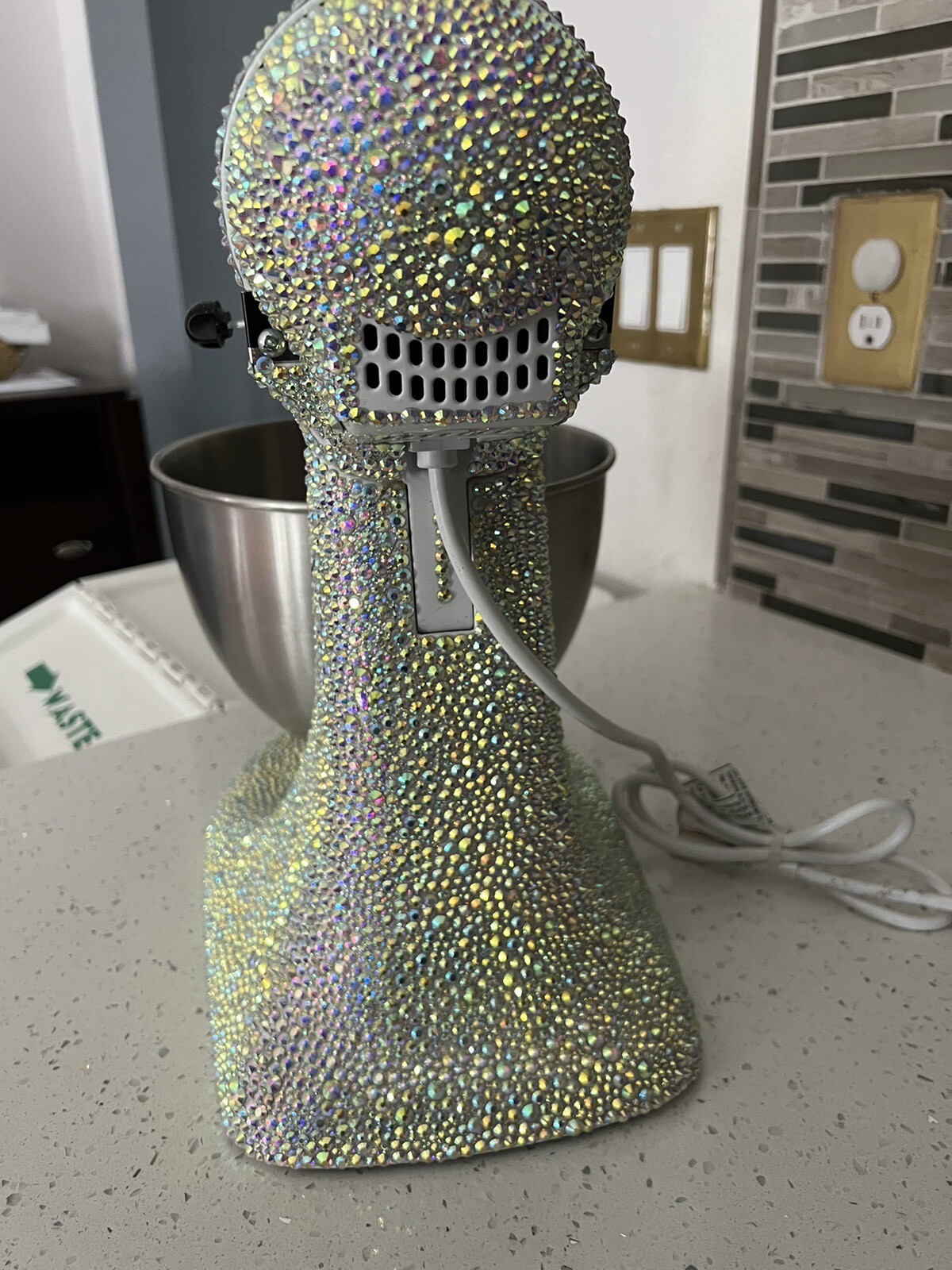 kitchenaid artisan 5qt. stand mixer bowl Crystal Covered Kitchen aid