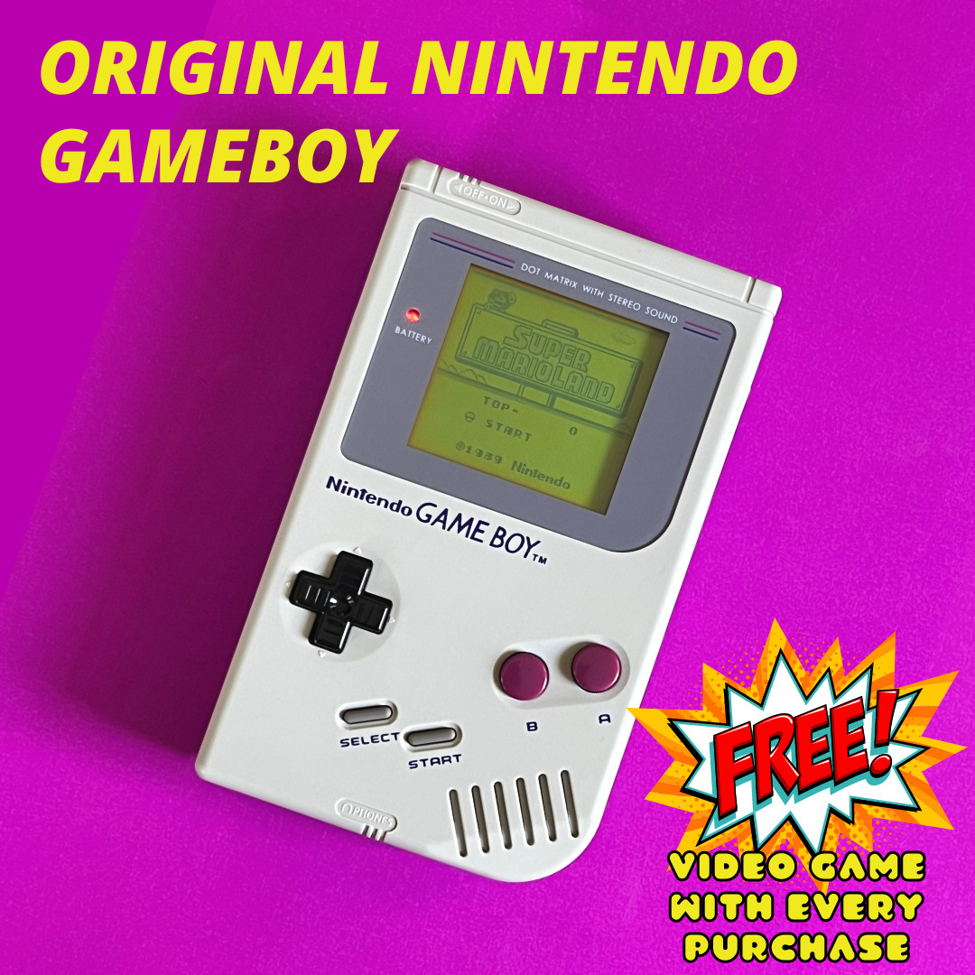 Restored Authentic Original Nintendo GameBoy DMG-01 Handheld Video Game  Console