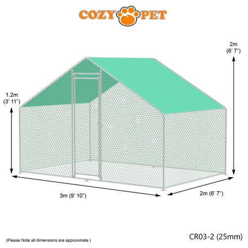 Chicken Run 10 Sizes by Cozy Pet 25mm & 32mm Hens Dogs Poultry Rabbit Ducks Coop - Picture 5 of 268
