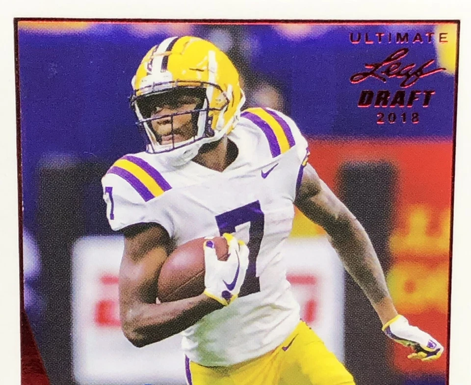 Leaf Ultimate Draft DJ Chark 2018/5 en tarjeta automática roja SSP RC No. BA-DJC (5/5) ⚡️ Foto 3 de 4