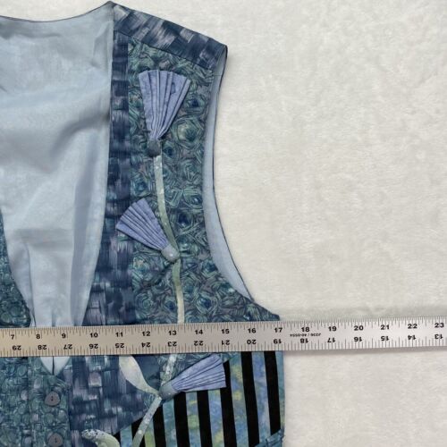 Vintage Women’s Vest Size Smal Handmade-No Labels geometric floral cottage core - Picture 2 of 6