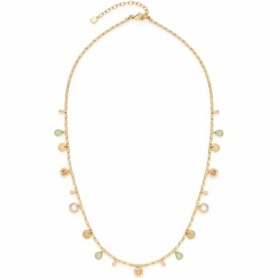 Leonardo Jewels Milanese Halskette – Statement-Collier Aus Edelstahl Gold, Brickwork-Design