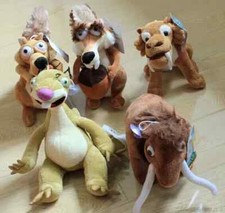 5 Styles Disney Ice Age Sid Scrat Manny Diego Plush Stuffed Toys Dolls 8"/20cm