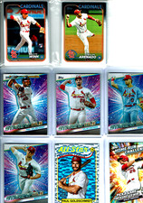 2024 Topps Series 1 & 2 St. Louis Cardinals Base Team Set (22) Base Cards +WOW+