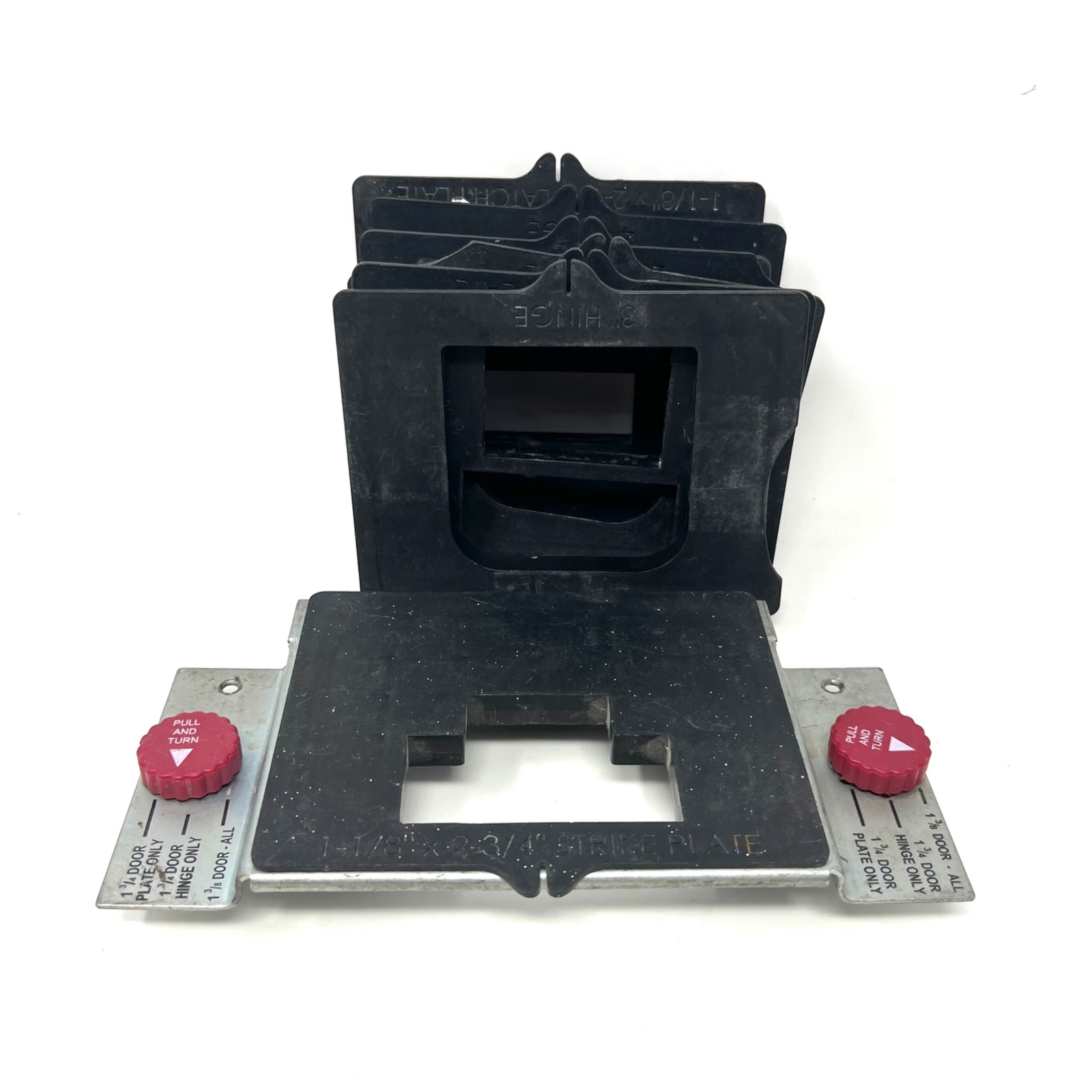 Hinge Plate for installing Door and Jamb Hinges and Latch & Strike Plate