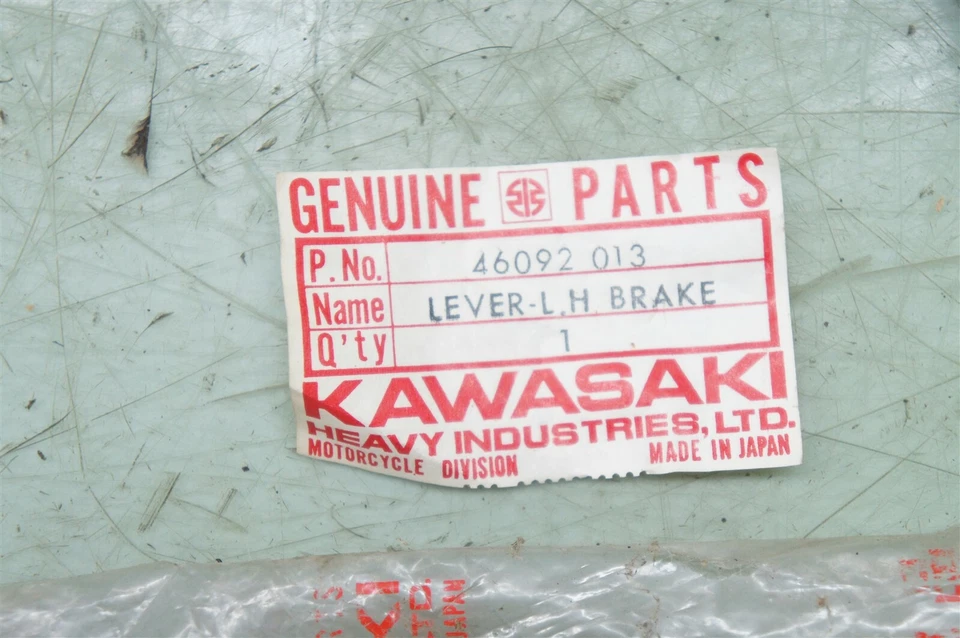 *Palanca de freno izquierda Kawasaki NUEVA 46092-013 LH MB1A Coyote*2310 Foto 3 de 4