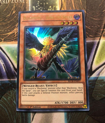 *** BLACKWING - BORA THE SPEAR *** ULTRA RARE BLCR-EN057 (NM) YUGIOH!