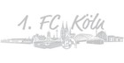 1. FC Köln Autoaufkleber - Skyline - silbern Sticker Aufkleber