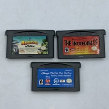 Madagascar, Incredibles, Winnie The Pooh (Game Boy Advance GBA) Cart Only Tested