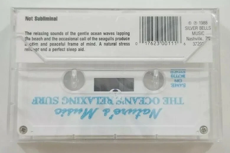 The Oceans Relaxing Surf Cassette Tape Natural Stress Reliever 1991 Silver Bells - Image 2 of 3