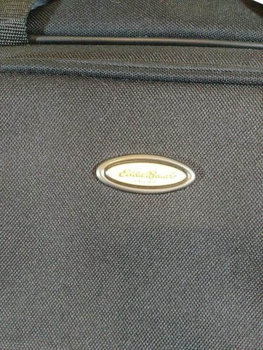 Eddie Bauer Messenger Bag Black Laptop Computer Briefcase, #1613 - Picture 3 of 8