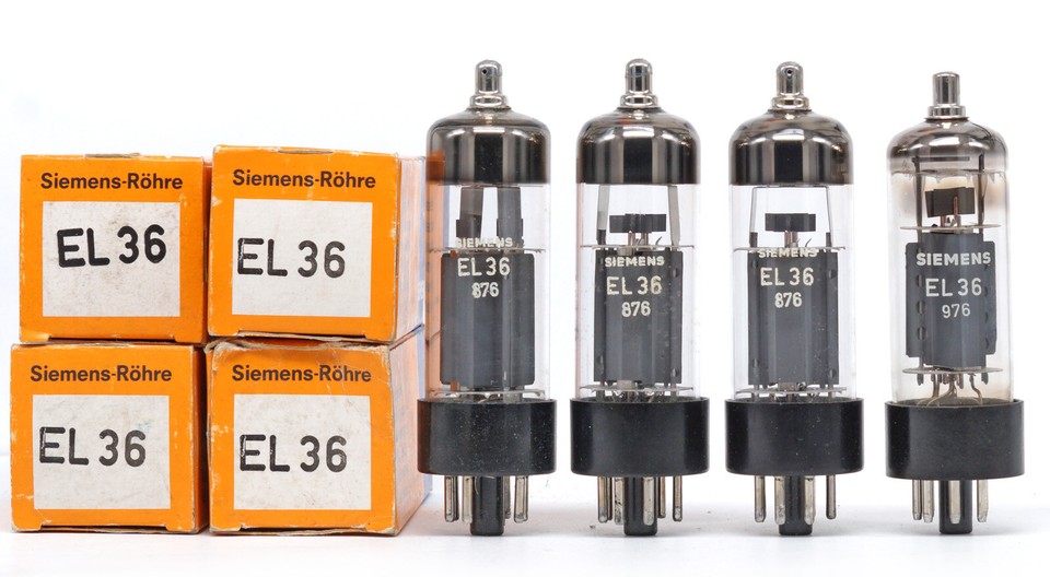 ONE EL36 SIEMENS NOS Tube Röhre Valvola Lampe TSF Valve Valvula 진공관 真空管 ...