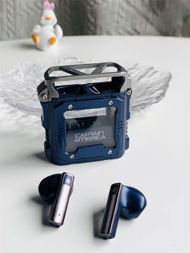 Iron Man Captain America Cuffie Bluetooth Wireless Auricolari In Ear Giocattolo Regali - Foto 8 di 15