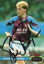 STEVE STAUNTON AUTOGRAPH, ASTON VILLA FC, FOOTBALL