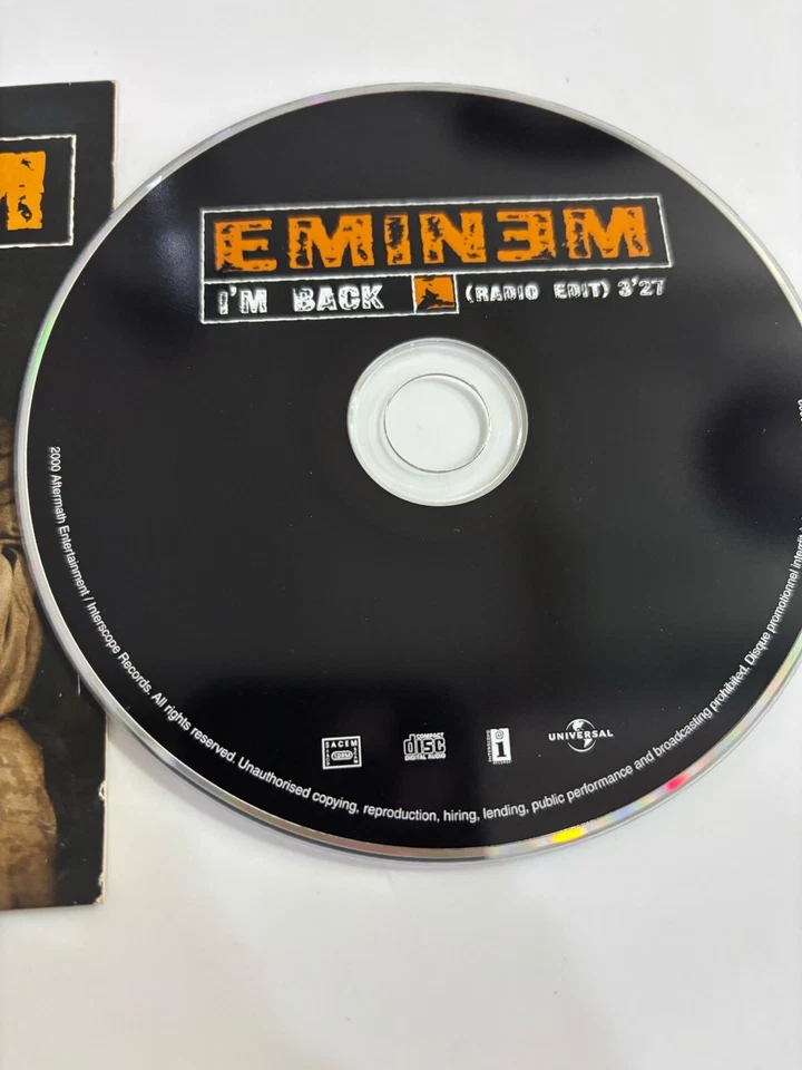 EMINEM I’M Back 2000 Version EU only 1-Track Promo CD 5 - Image 3 of 4