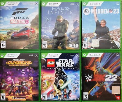 Xboxカセット Microsoft Xbox Series X XSX Game lot NHL FIFA Madden 23 22 21 NBA