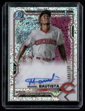 2021 Bowman #CPA-MB Mariel Bautista Chrome Prospect Auto Speckle Refractor #/299