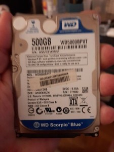 Western Digital Blue 500GB, SATA III, 2,5 Zoll Interne Festplatte   WD 5000BPVT)