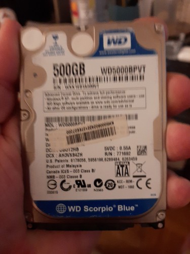Western Digital Blue 500GB, SATA III, 2,5 Zoll Interne Festplatte   WD 5000BPVT)