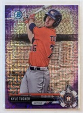 2017 Bowman Chrome Mega Box Kyle Tucker Purple Mojo Refractor /250 #BCP28 Astros