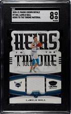 2020-21 Panini Crown Royale - Heirs to the Throne LaMelo Ball #HT-BAL (MEM, RC)