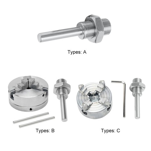 Zinc Alloy 3-Jaw Chuck Connecting Rod Self Centering Wood Turning Chuck N3W5 - Picture 3 of 5