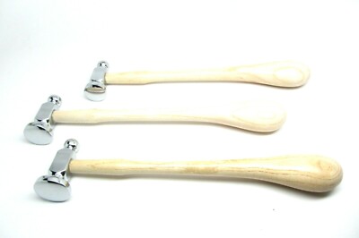 3 Chasing Hammer Repousse Silversmithing Goldsmithing Gunsmithing