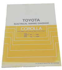 Toyota Corolla 4WD FWD Wagon EE90 97 AE92 CE90 Electrical Wiring Diagram 87/88